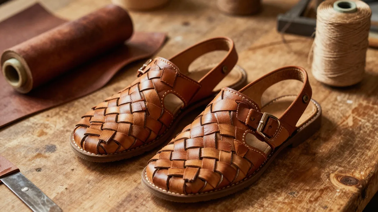 Huarache — Leather huarache sandals